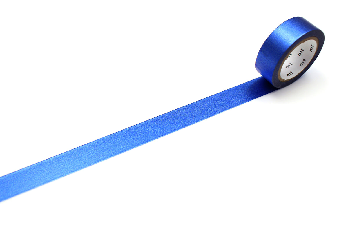 mt Washi Tape - 1P High Brightness Blue by penny black showing unpackaged
