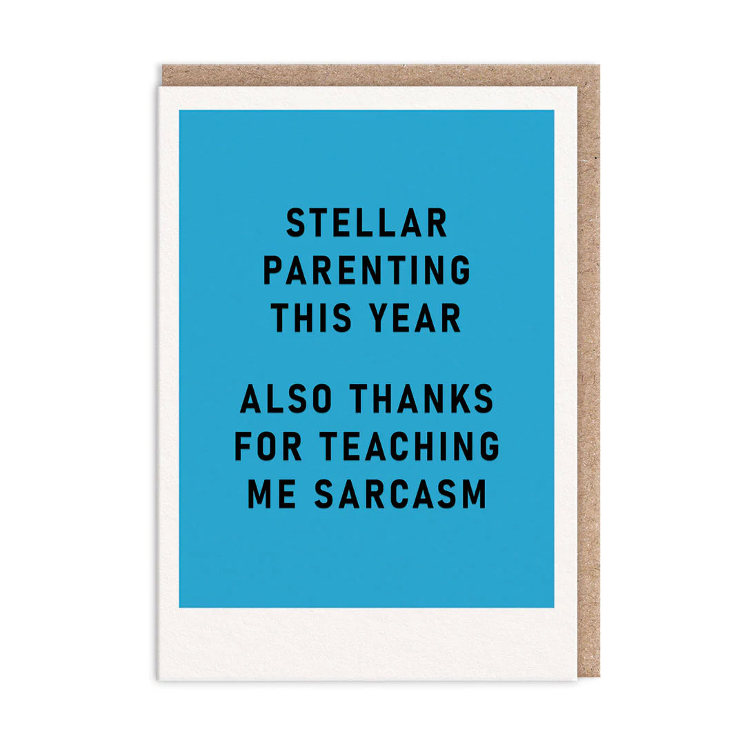 Stellar Parenting Sarcasm Funny Father's Day Card By Penny Black