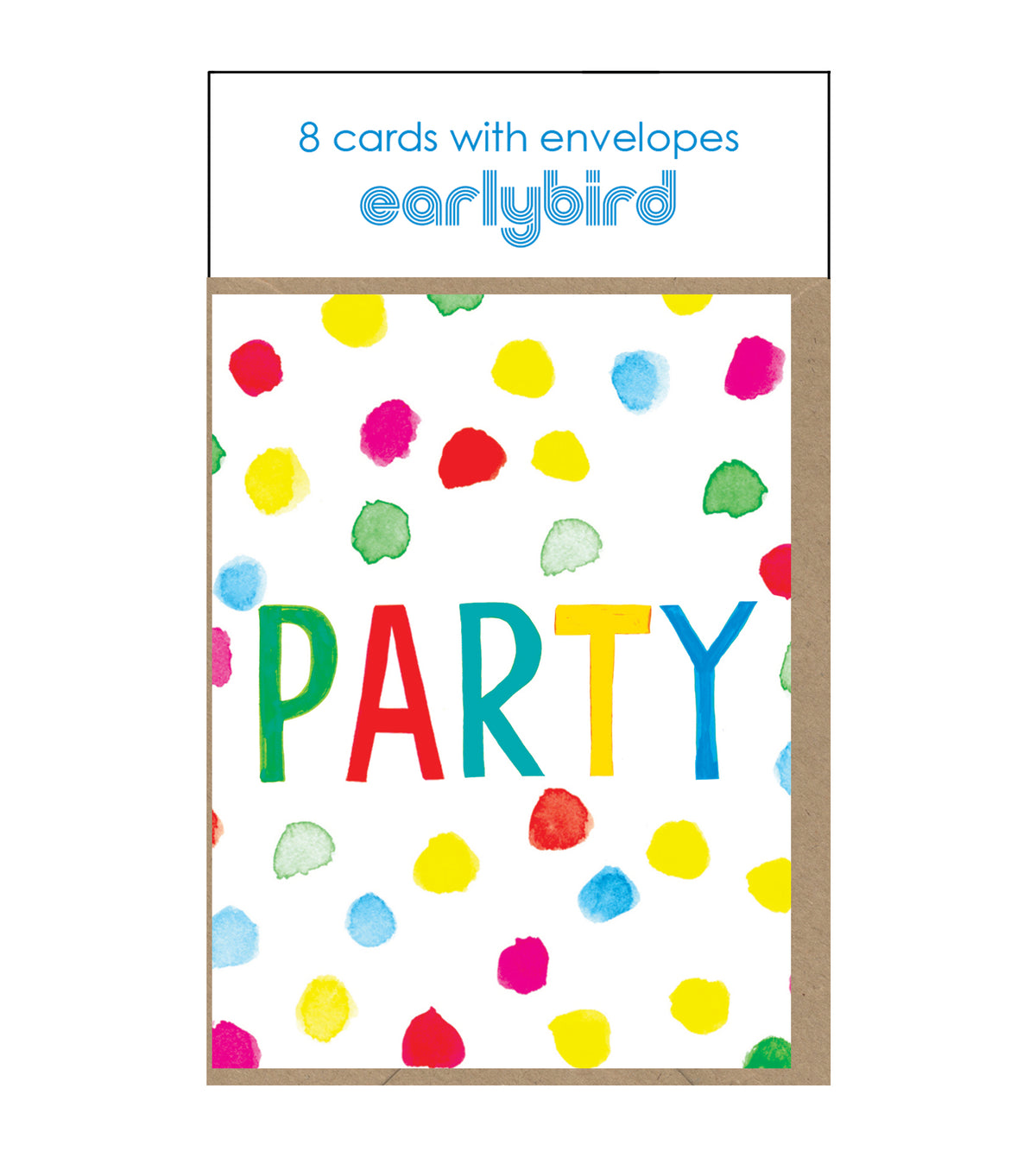PARTY Polka Dots Invitations Pack Of 8 By Penny Black