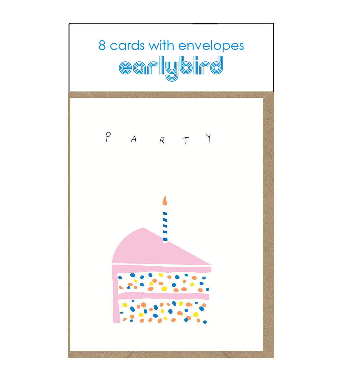 Pink Cake Slice Party Invitations Pack Of 8 By Penny Black