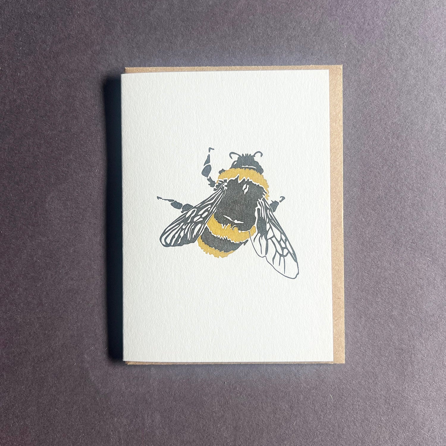 Bee Little Letterpress Notecard by penny black