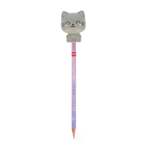 Legami Squeezie Pencil With Squishy - Kitty | Penny Black | Joyful Stationery Every Day