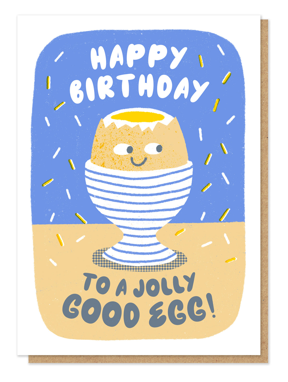 Jolly Good Egg Letterpress Birthday Card By Penny Black