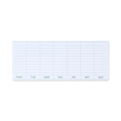Penco Sticky Memo Pad Weekly By Penny Black in white