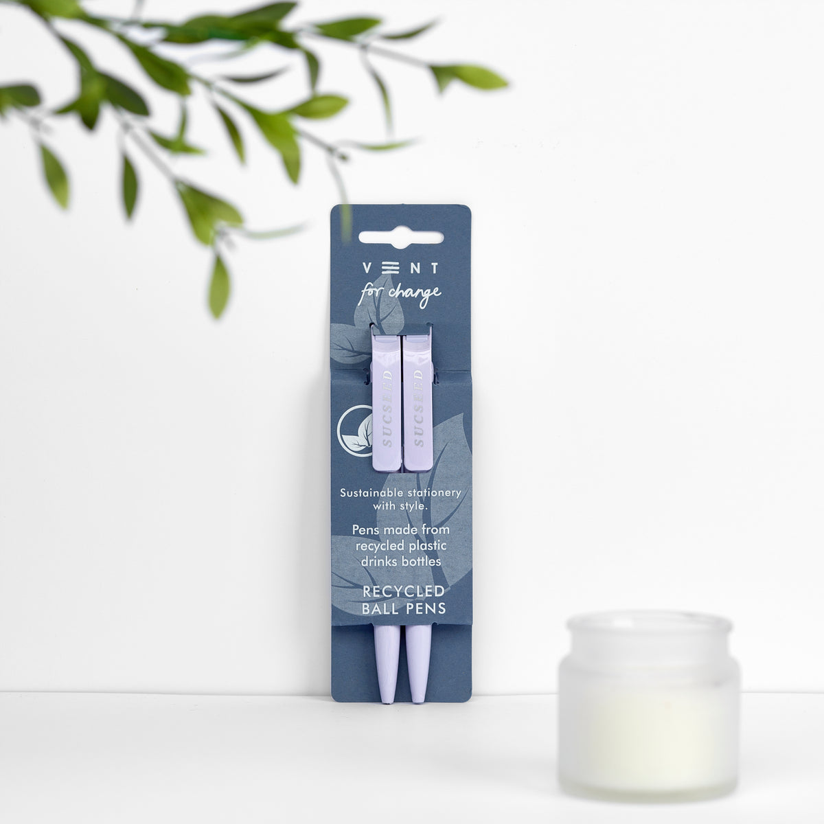 Sucseed Recycled Pen Set 2 Pk in lavender by penny black