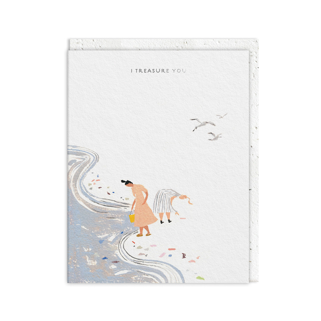 I Treasure You Beachcombers Card By Penny Black