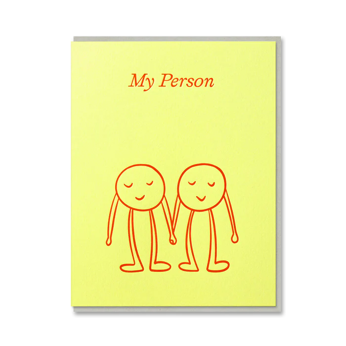 My Person Letterpress Card By Penny Black