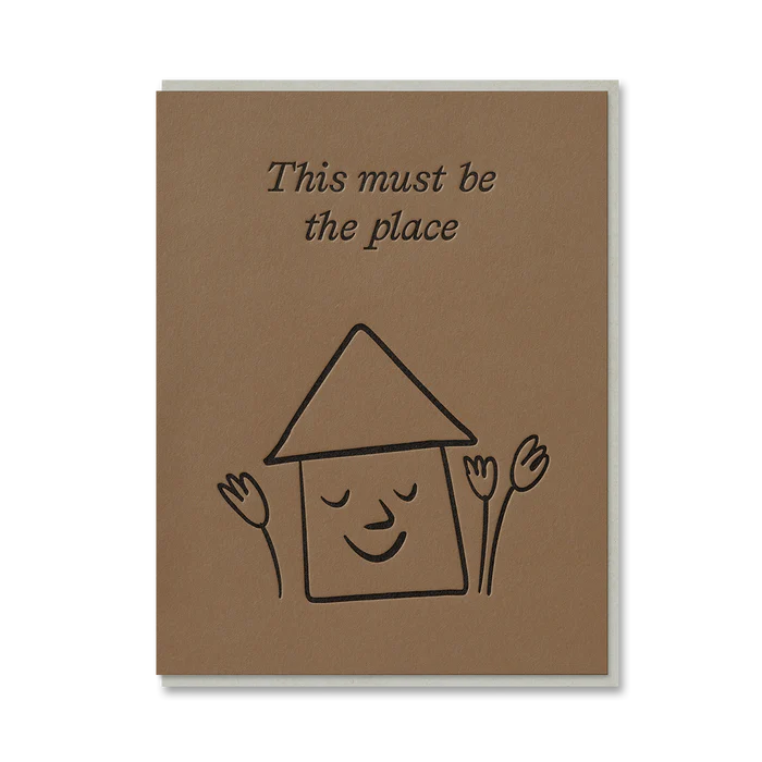 This Must Be The Place Letterpress New Home Card By Penny Black