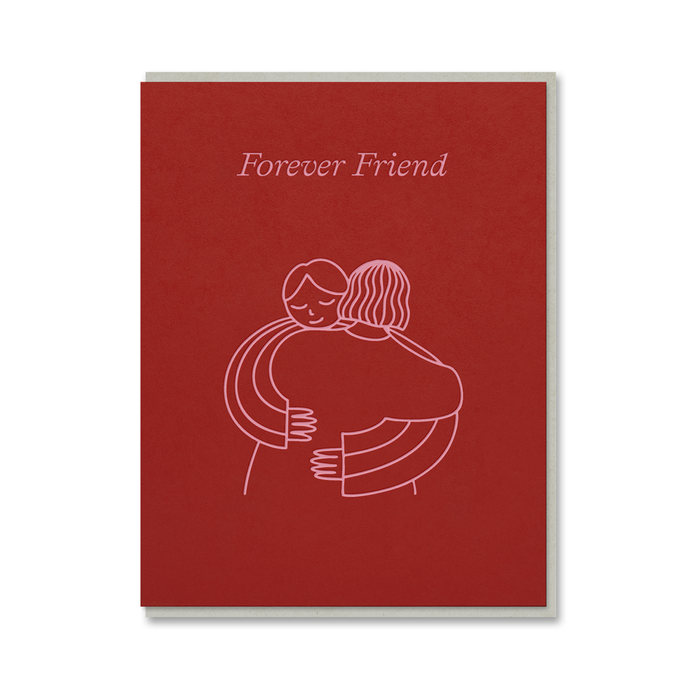 Forever Friend Letterpress Card By Penny Black