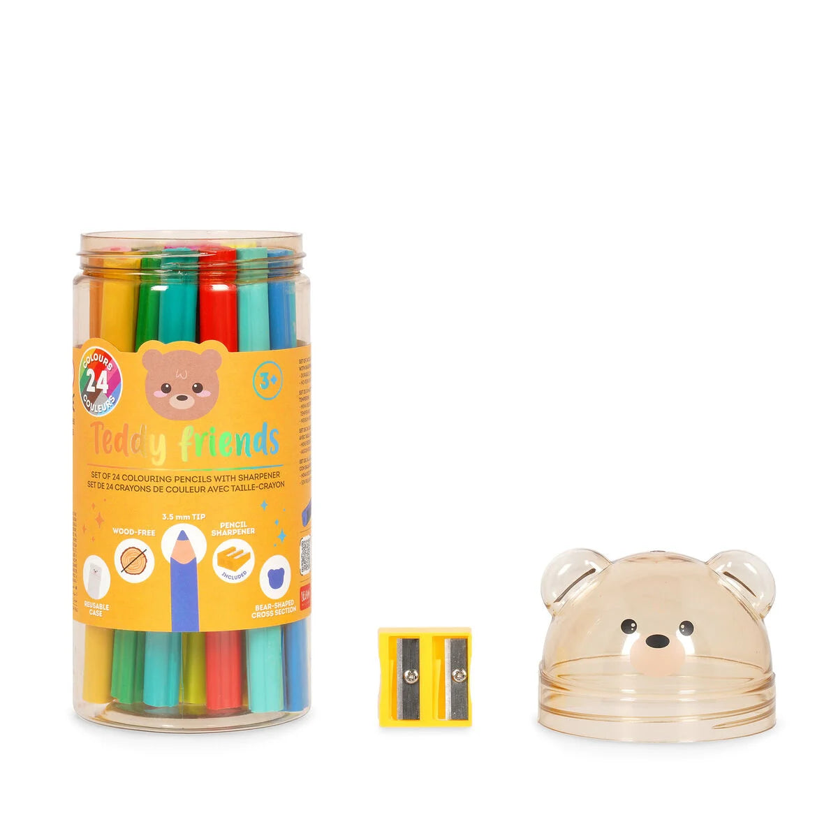 Teddy Friends Colouring Pencils 24 Pk By Penny Black
