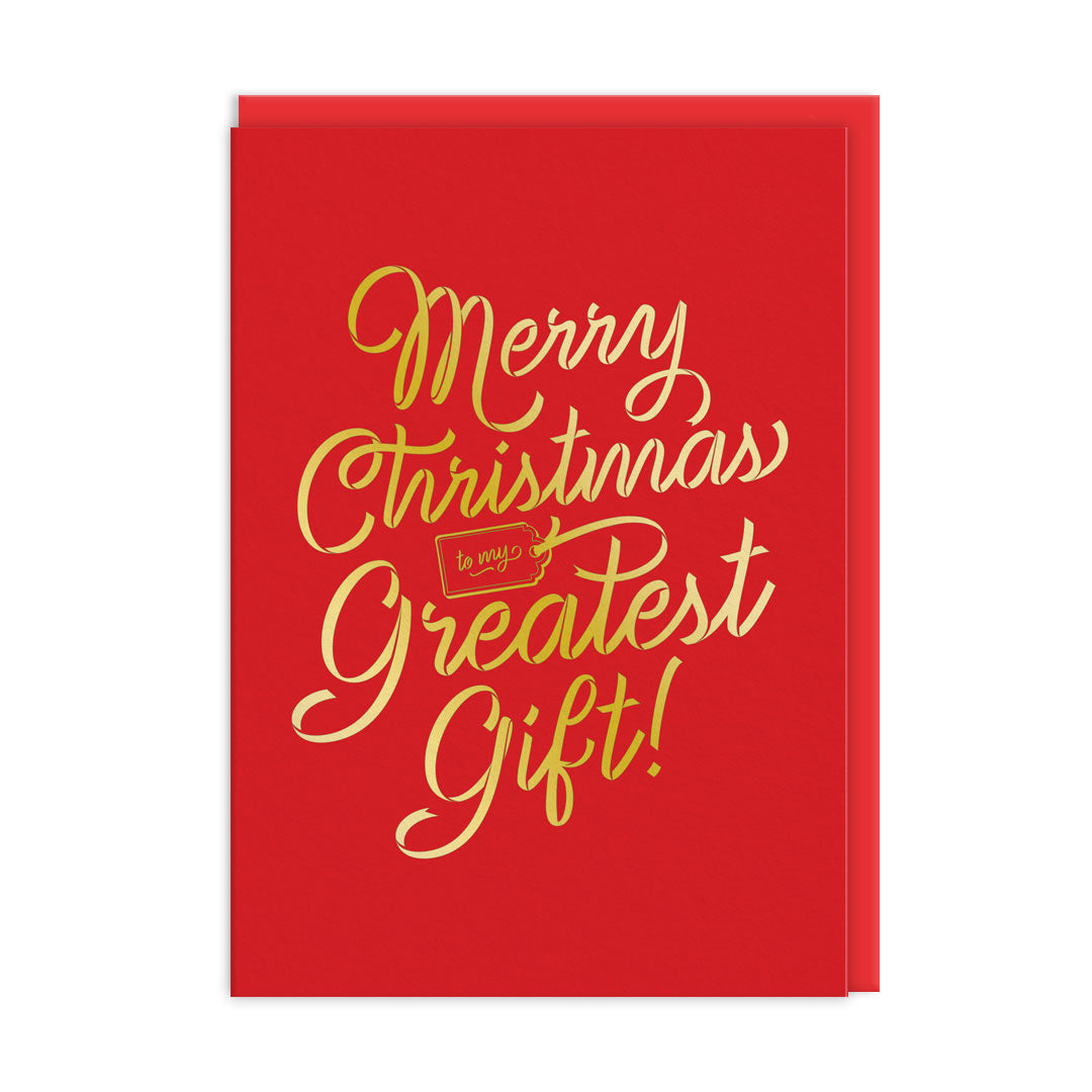 To My Greatest Gift Christmas Card