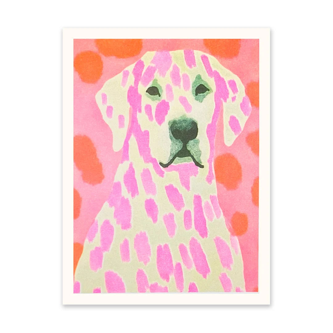 Neon Dalmatian Riso Print | Penny Black