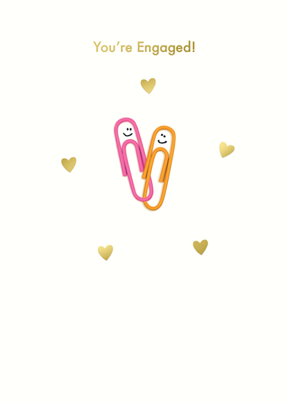 Paperclips Couple Cute Engagement Card from Penny Black