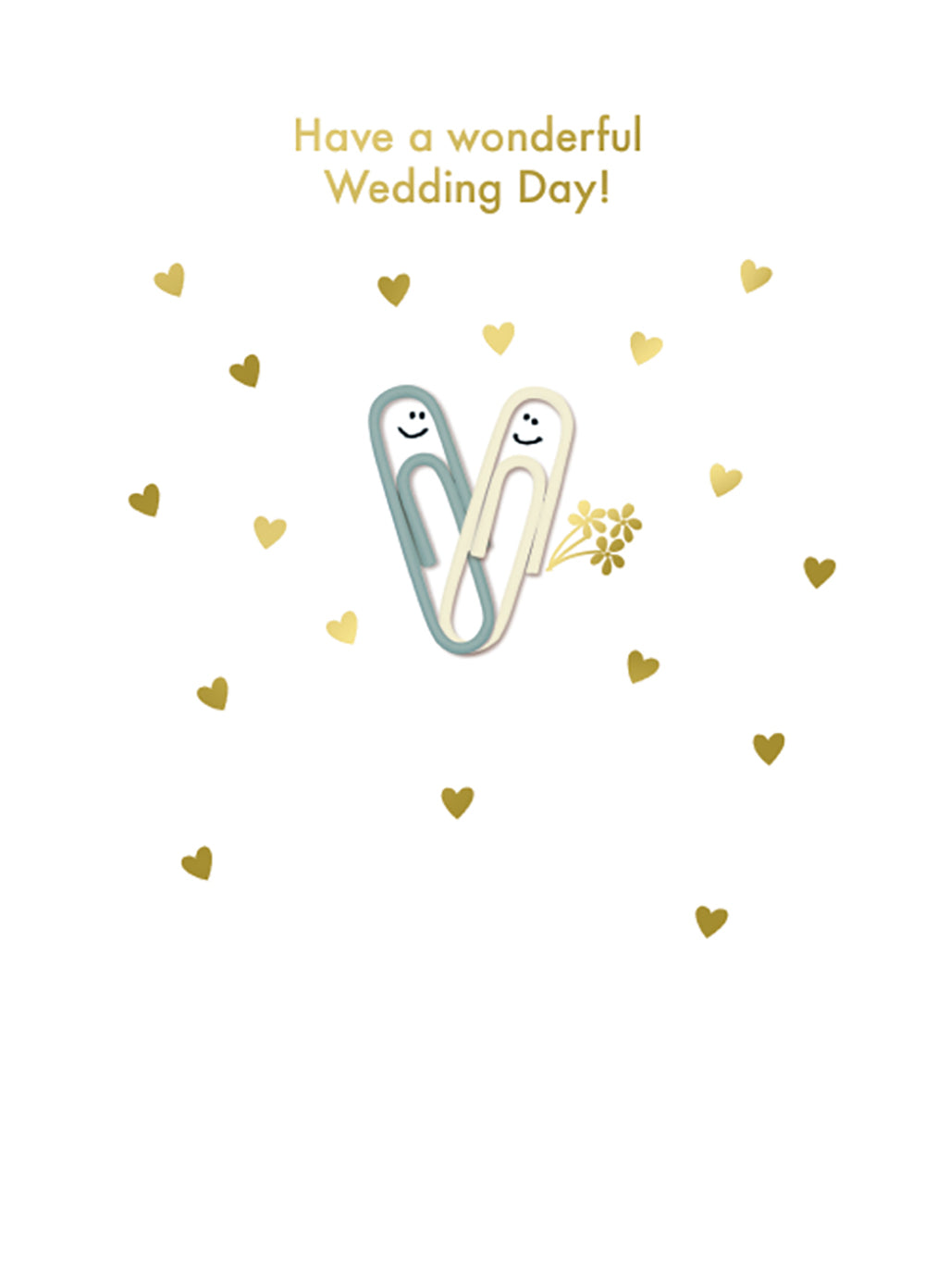 Paperclips Couple Cute Wedding Card from Penny Black
