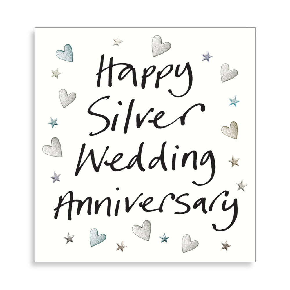 Lucilla Lavender Happy Silver Wedding Anniversary Card from Penny Black