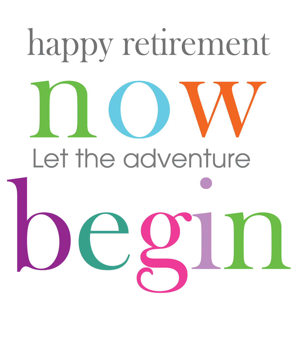 Now Let The Adventure Begin Retirement Card from Penny Black