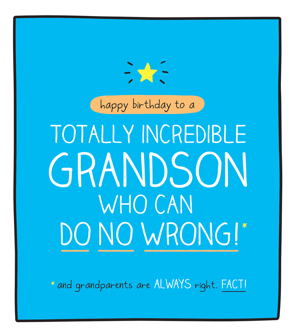 Totally Incredible Grandson Birthday Card at Penny Black