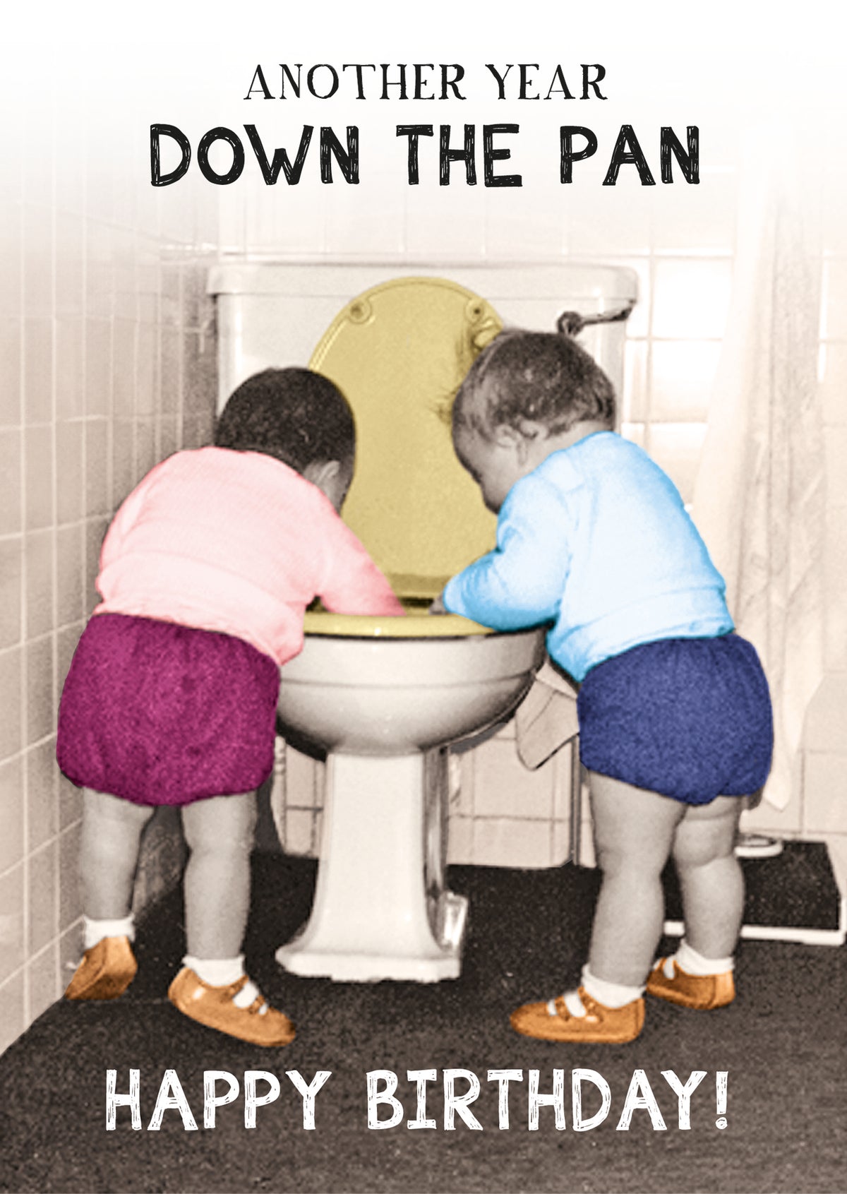 Another Year Down The Pan Funny Birthday Card from Penny Black