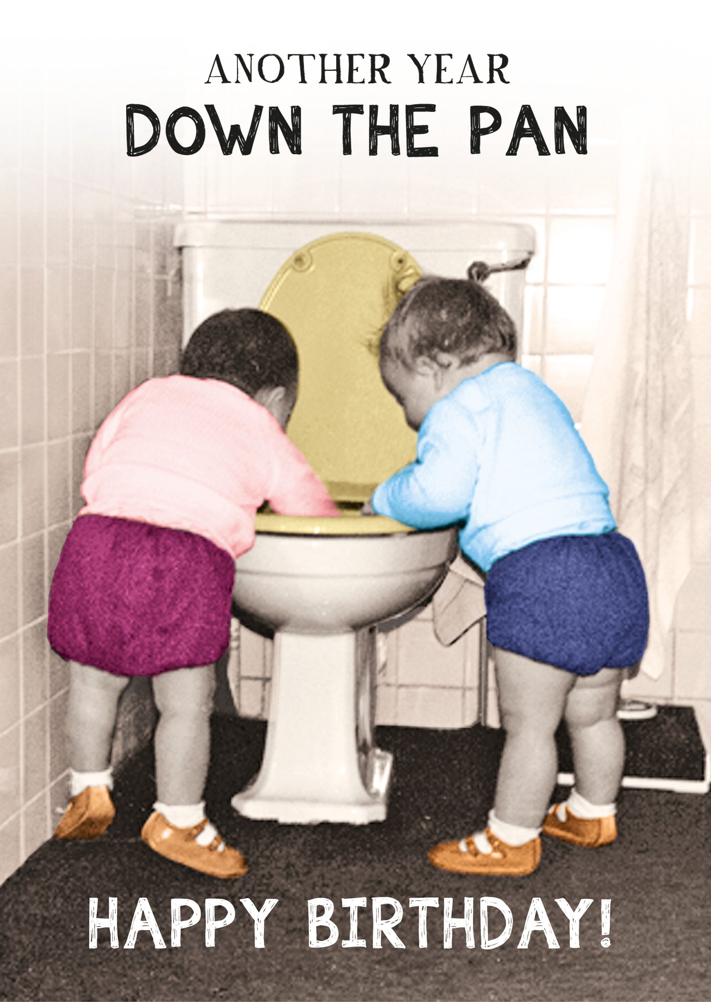 Another Year Down The Pan Funny Birthday Card from Penny Black