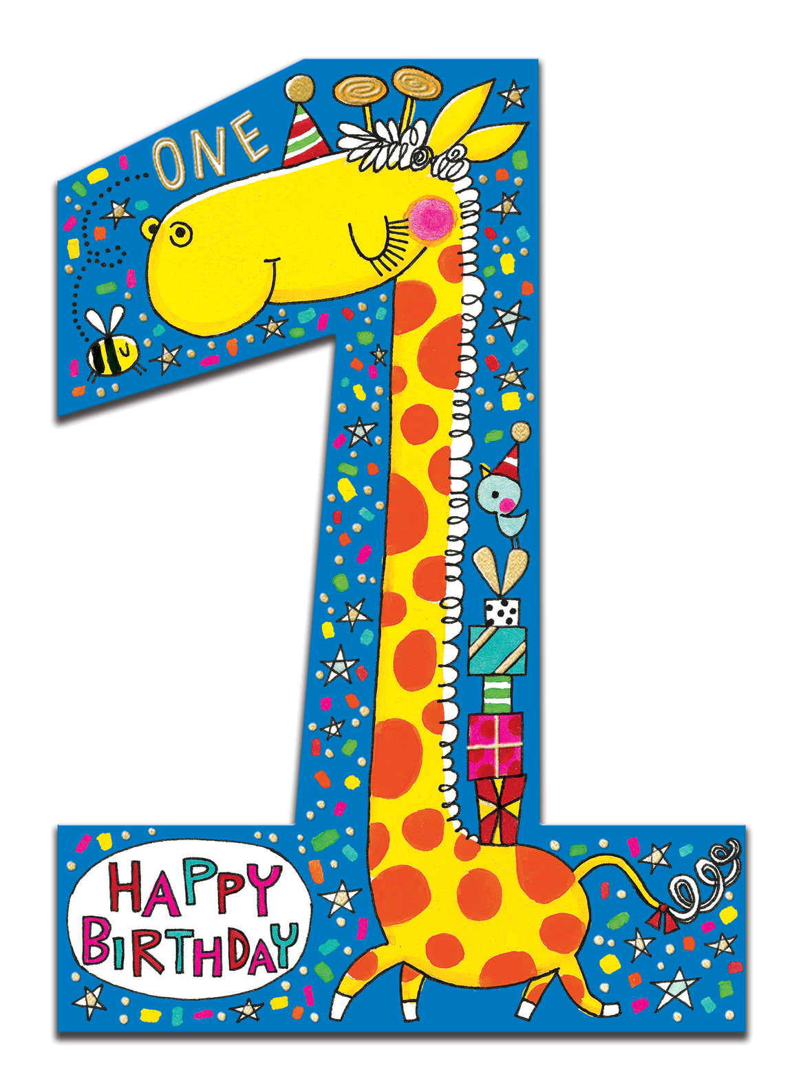 Cookie Cutters Giraffe 1st Birthday Card from Penny Black