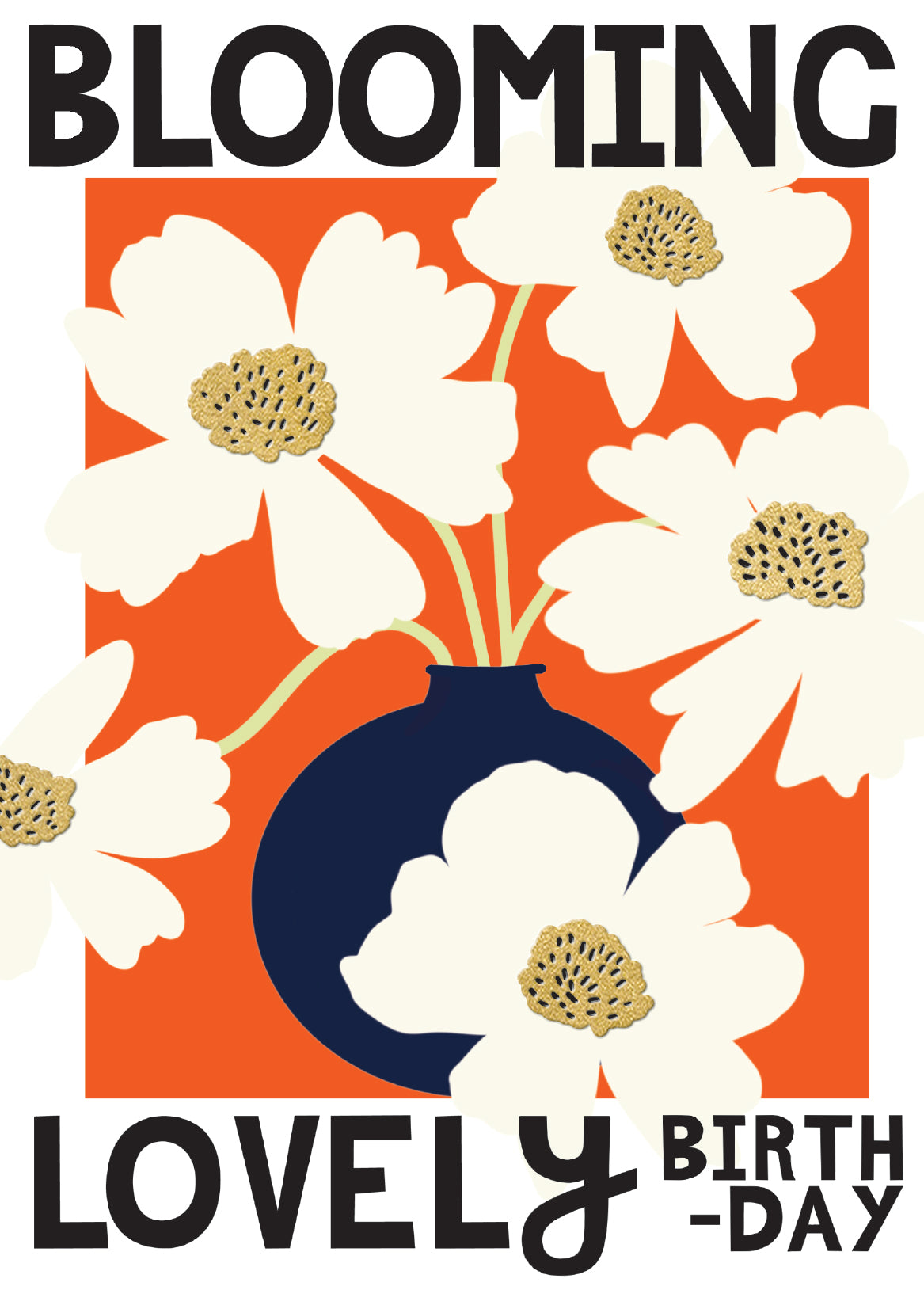 Blooming Lovely White Cosmos Birthday Card from Penny Black
