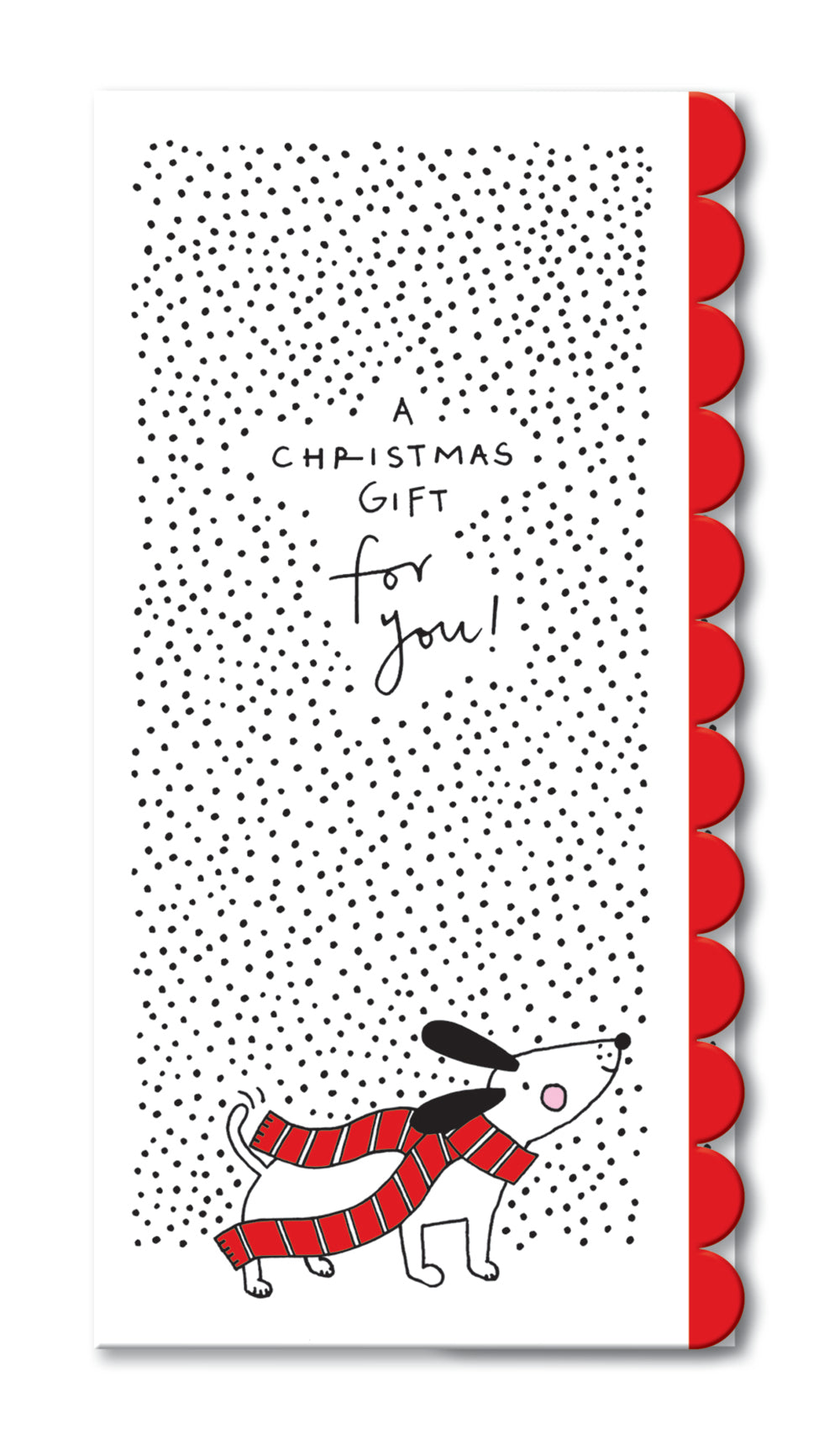 Spotty Dog Christmas Money Wallet Card By Penny Black