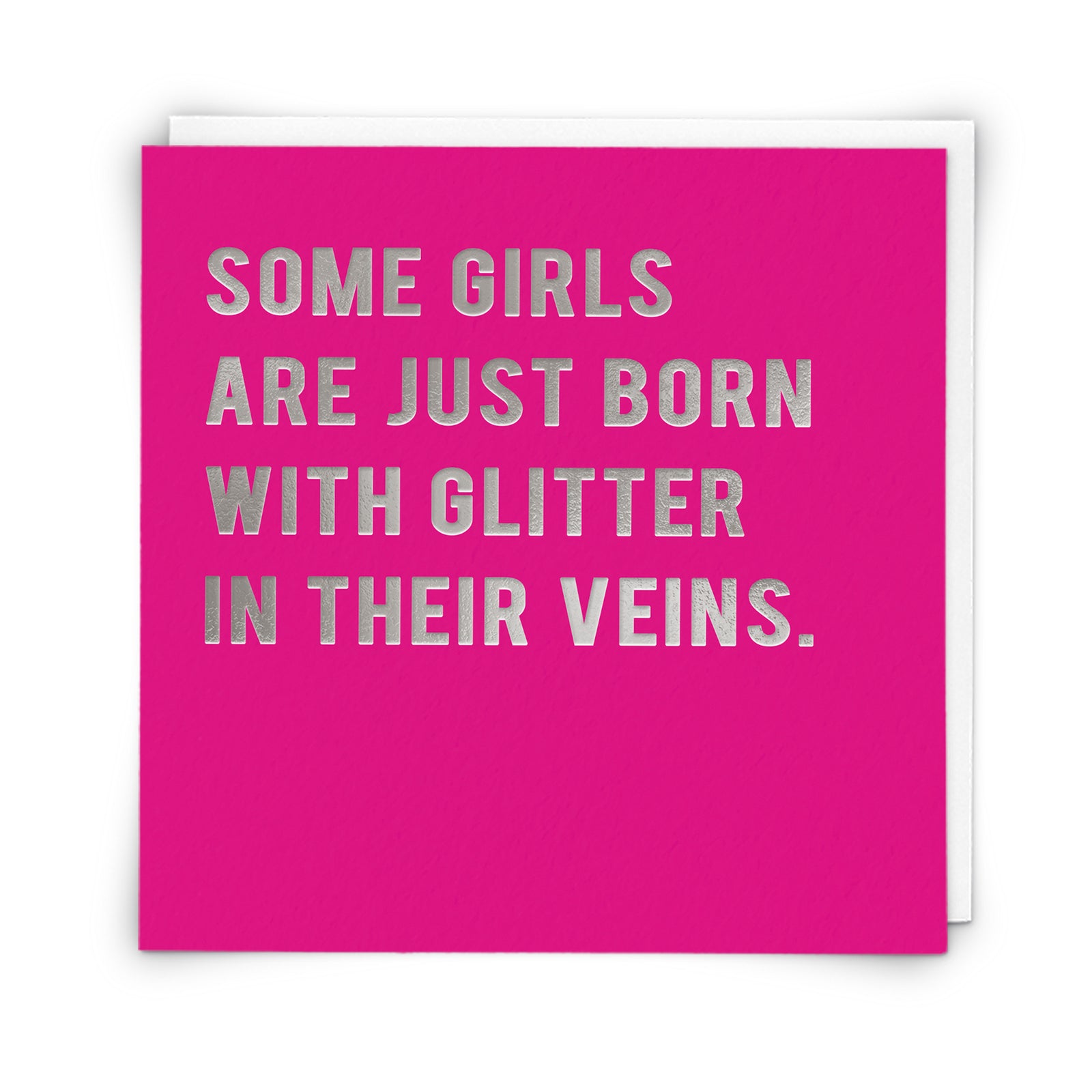 Born With Glitter In Veins Funny Card by penny black