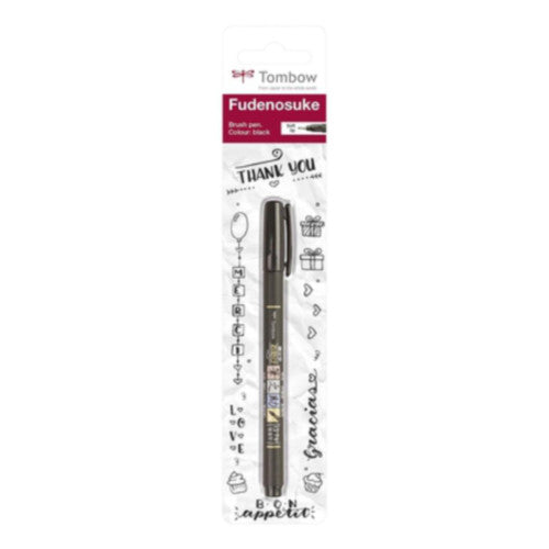 Tombow Fudenosuke Black Soft Tip Brush Pen By Penny Black