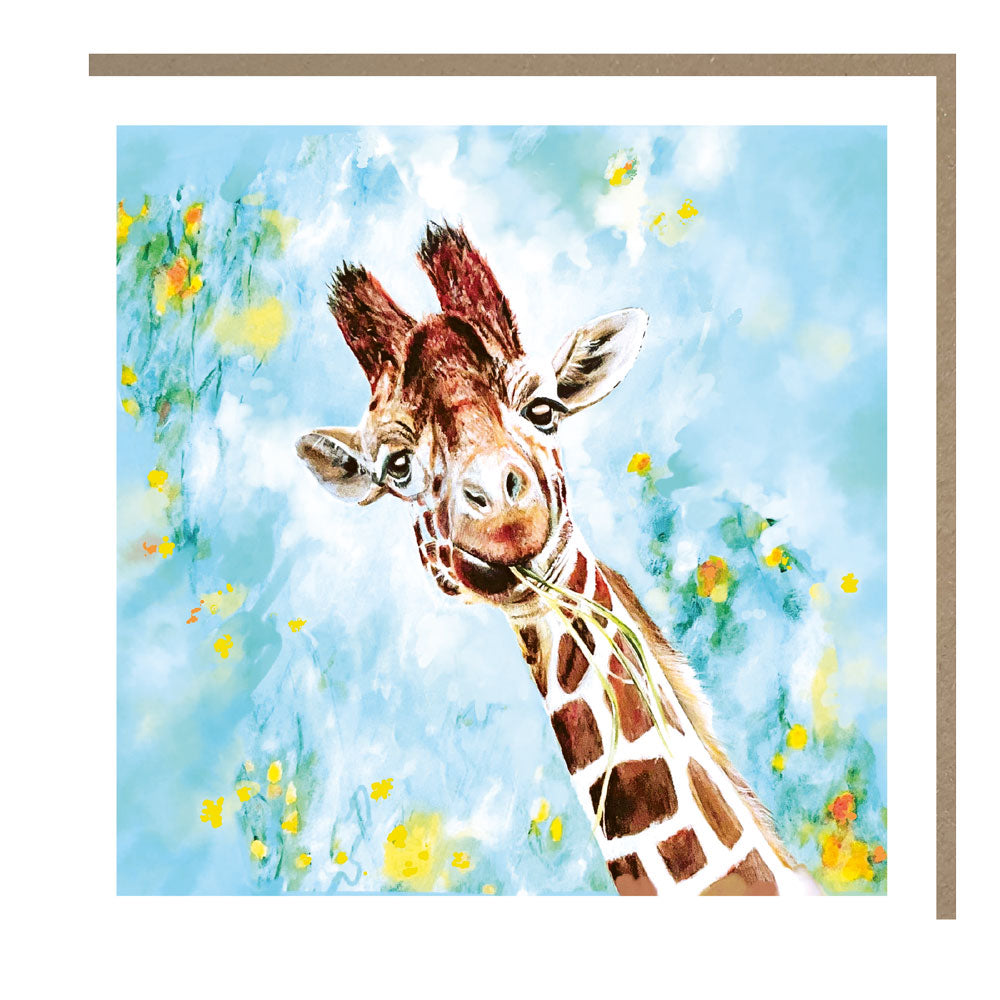 Pankhurst In The Clouds Giraffe Art Card from Penny Black