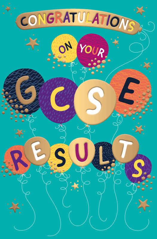 Balloons Congratulations On Your GCSE Results By Penny Black