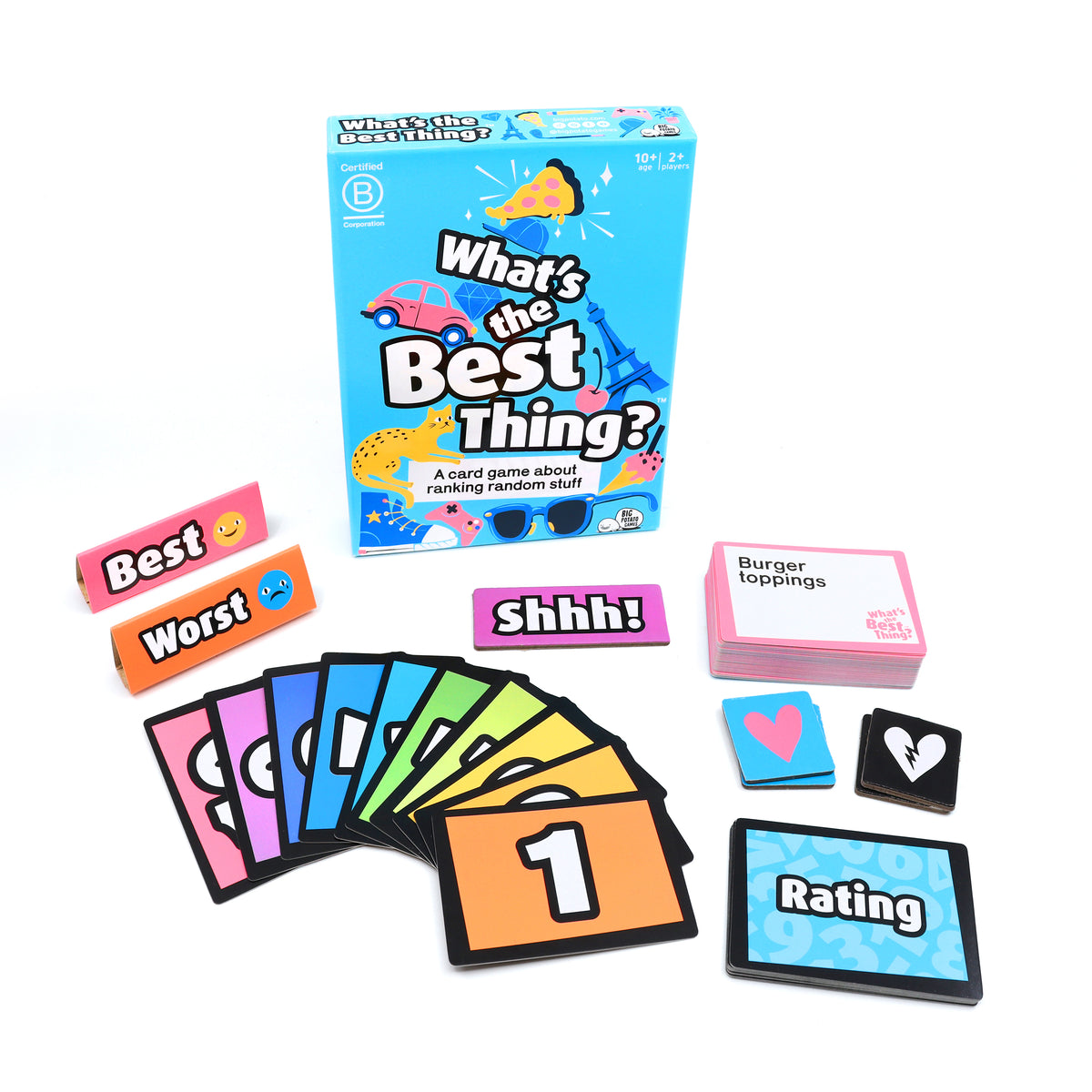 What's the Best Thing? Game by big potato games at penny black showing contents