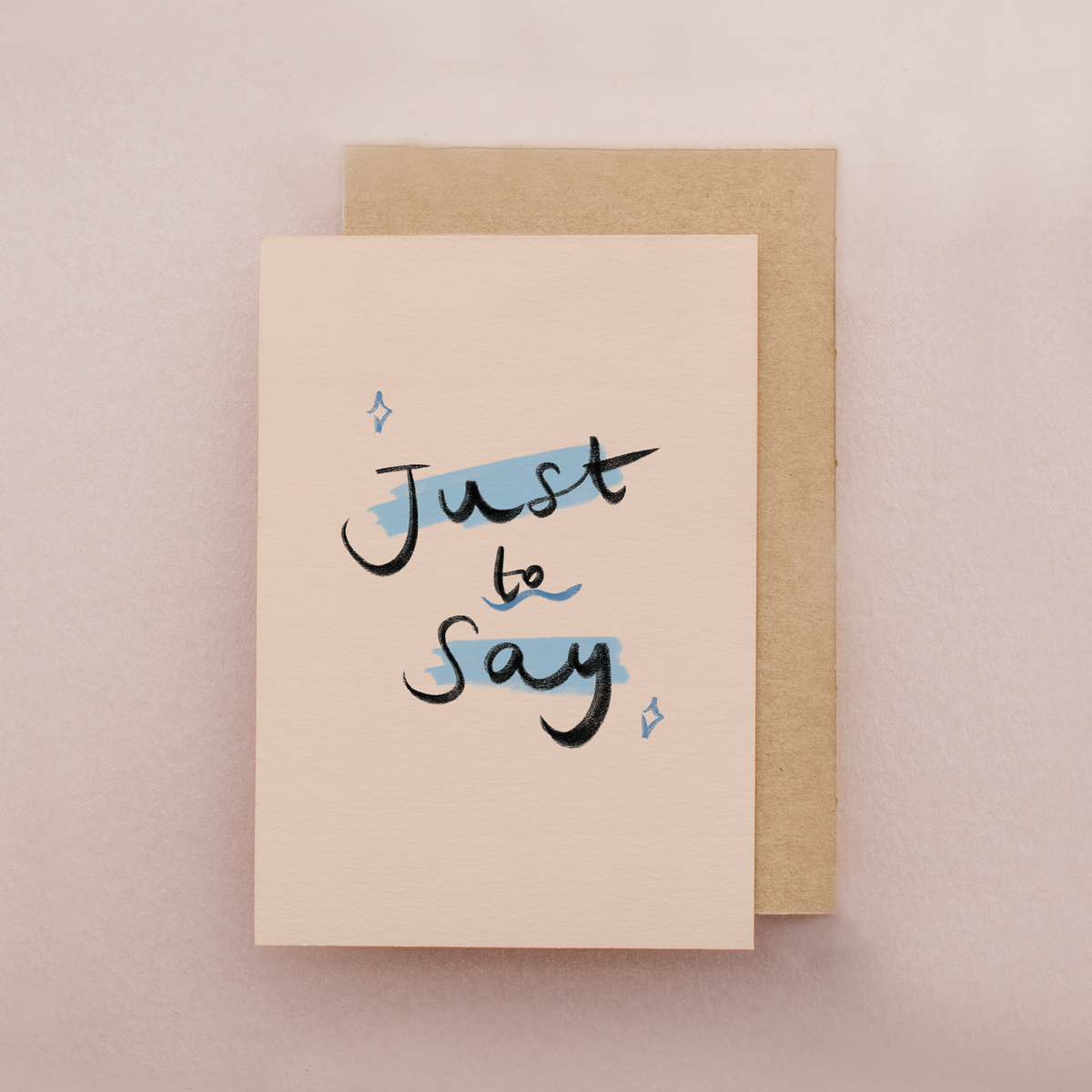 Just To Say Felt Tips Mini Card by lib's cards at penny black