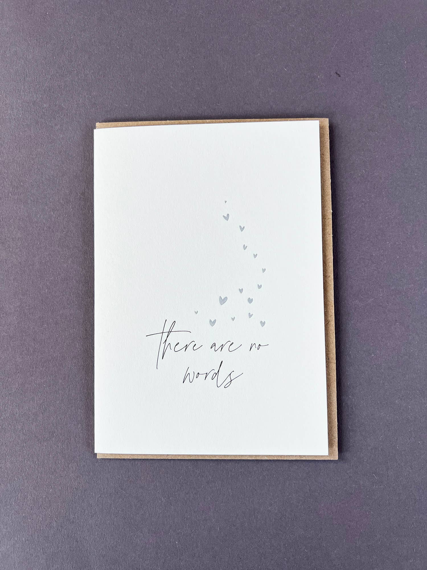 No Words Stars Letterpress Bereavement Card by penny black