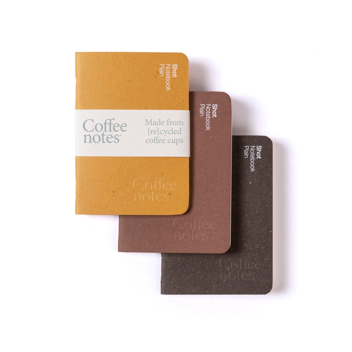 Coffeenotes Shot A7 Sustainable Recycled Notebooks 3pk - shot beer selection by penny black