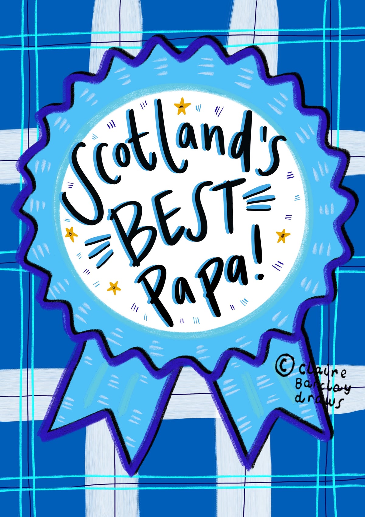 Scotland's Best Papa Father's Day Card by penny black