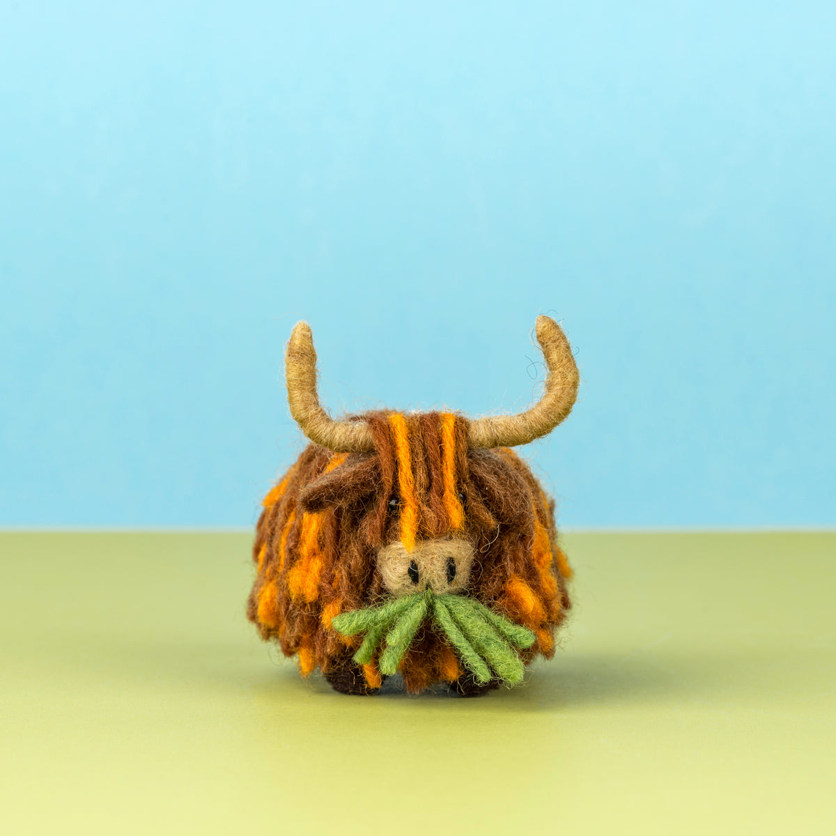 Highland Cow Wool Felt Handmade Hanging Decoration