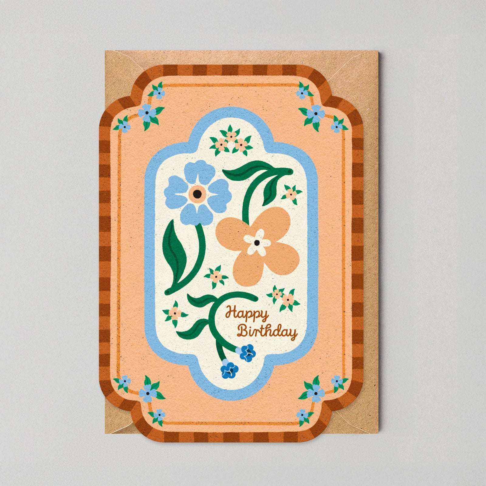 Meadow Tile Cut Out Birthday Card by penny black