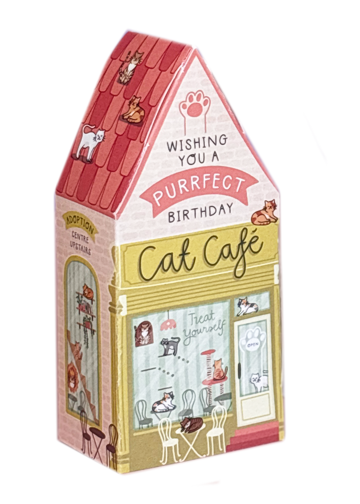 Cat Cafe 3D Slot Together Birthday Card By Penny Black