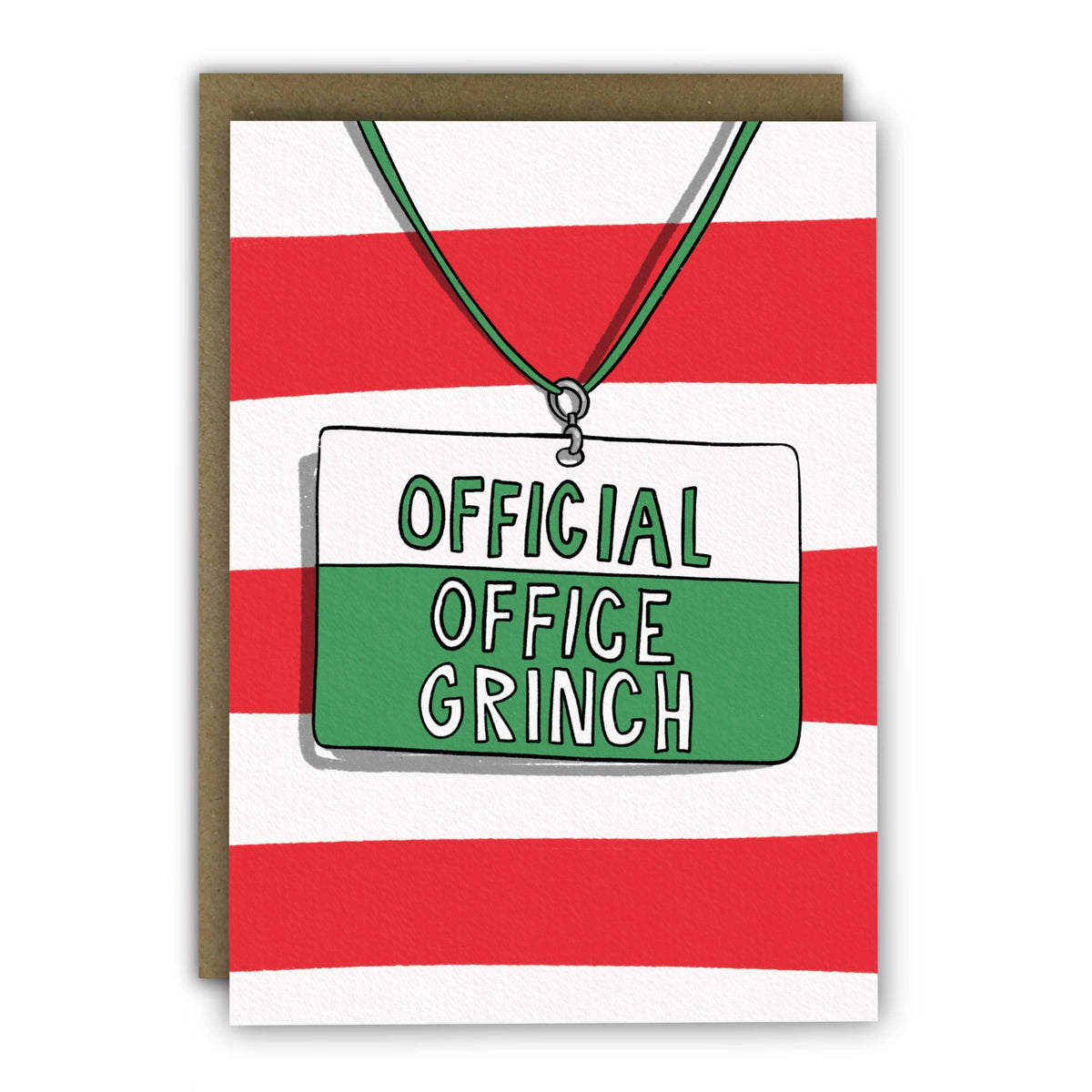 Office Grinch Funny Christmas Card