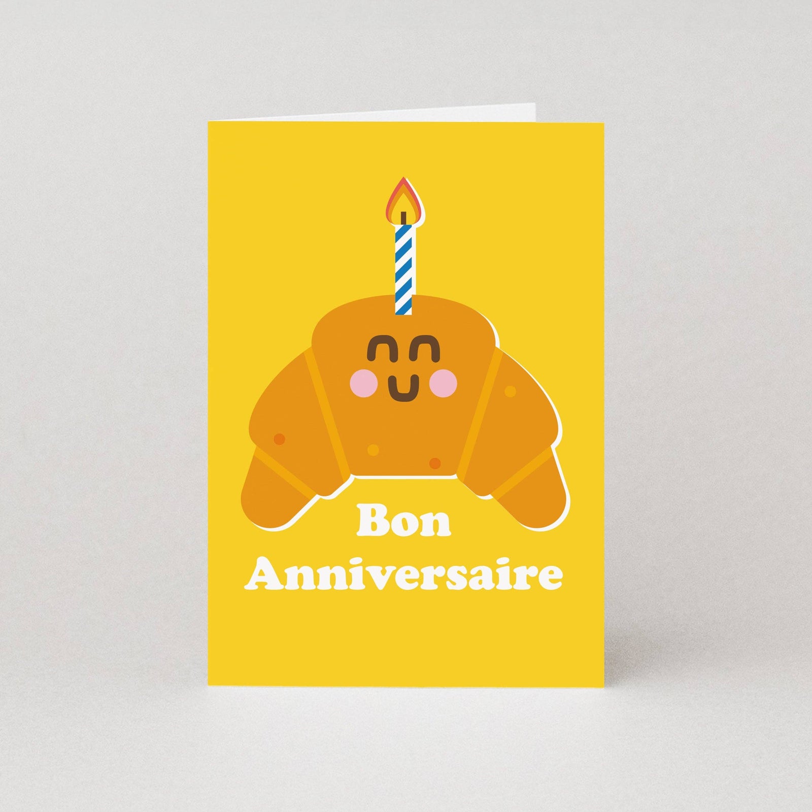 Bon Anniversaire Croissant Birthday Card by penny black