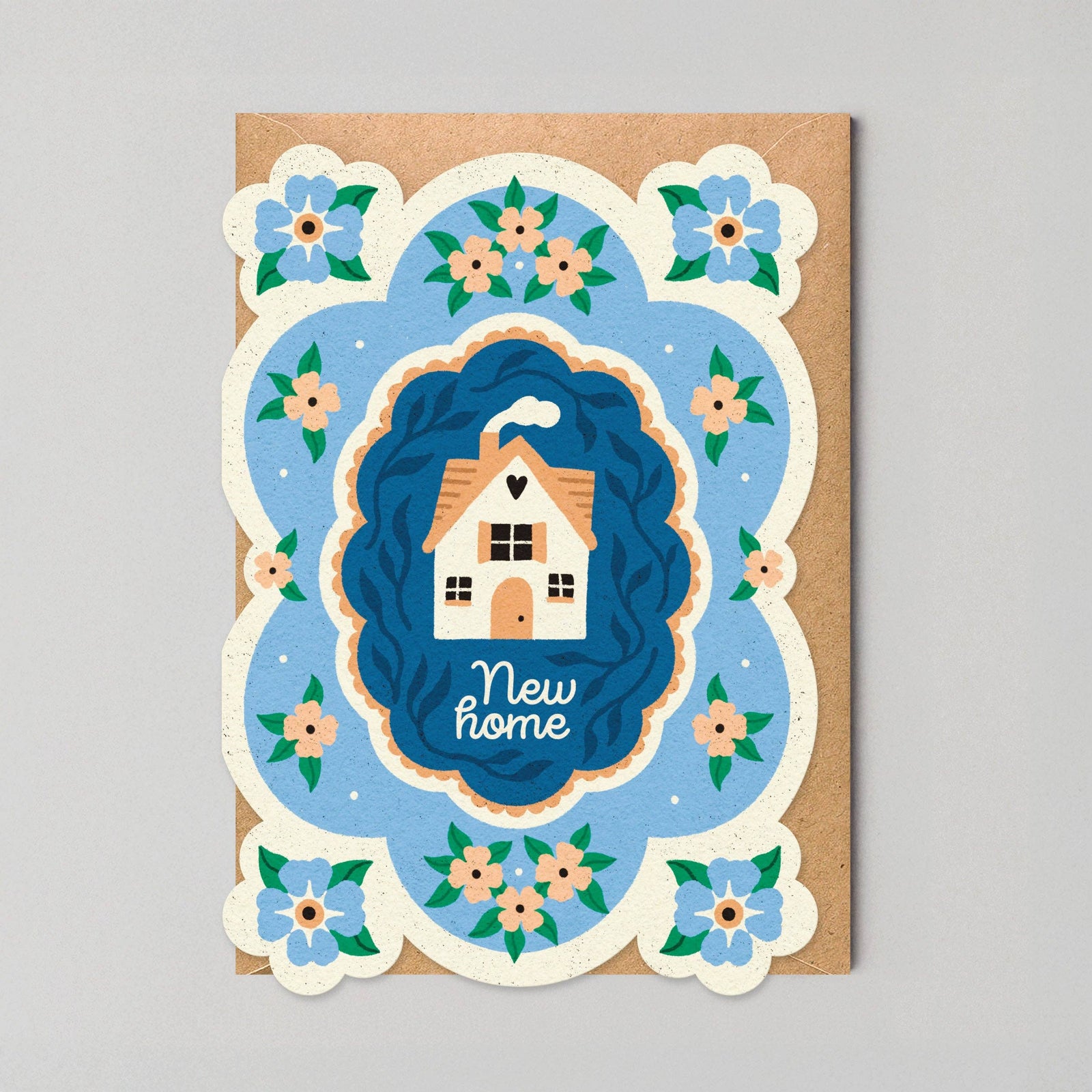 New Home Cut Out Cottage Core Housewarming Card by penny black