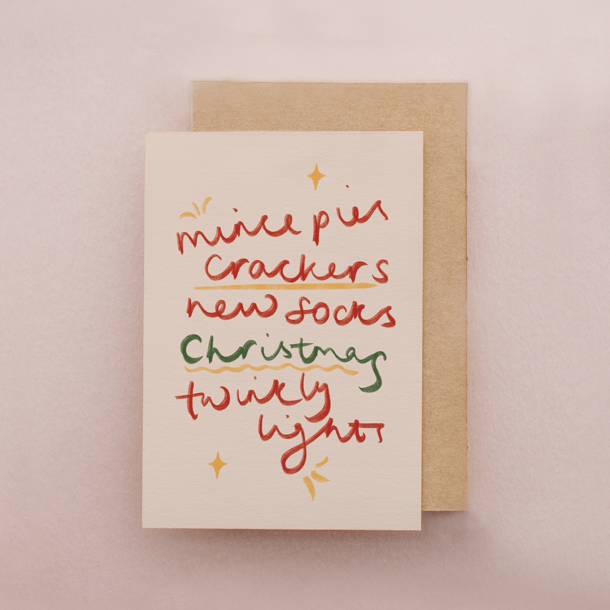 Festive Highlights Felt Tips Mini Christmas Card by lib's cards at penny black