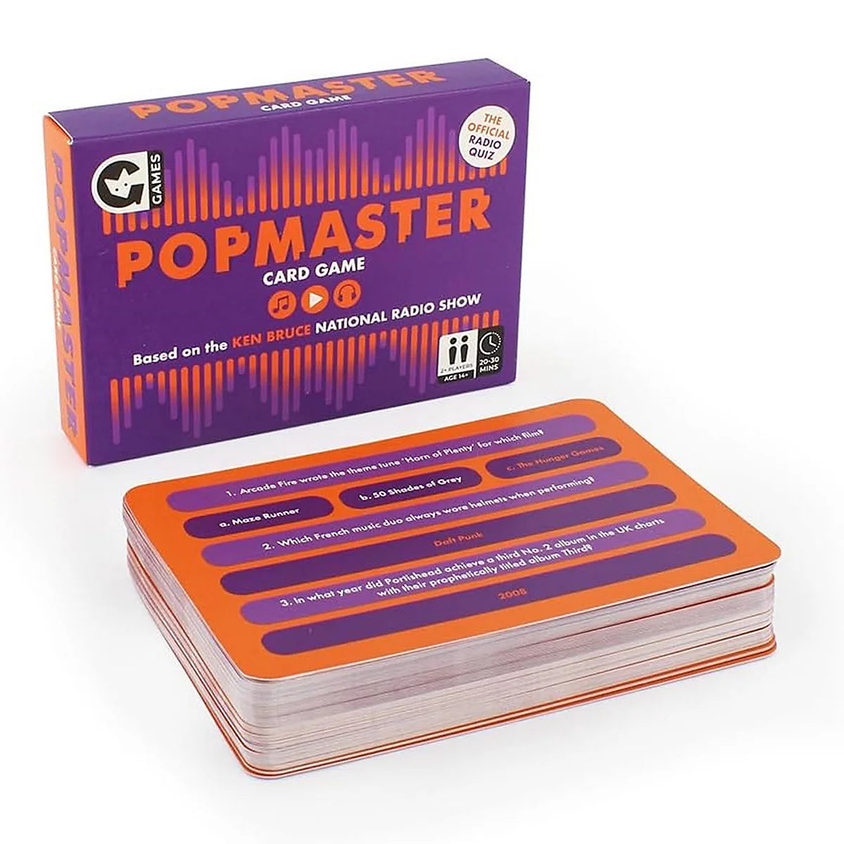 Popmaster Music Trivia Game showing contents By Penny Black