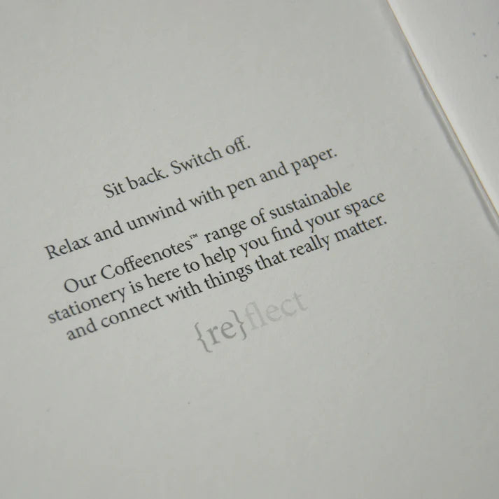 Coffeenotes Sustainable Recycled A5 Medio Notebook By Penny Black
