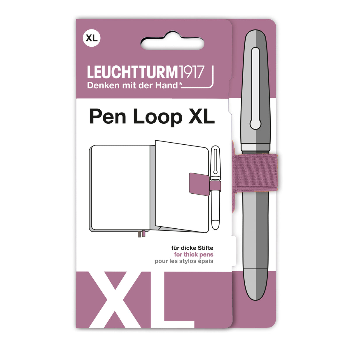 LEUCHTTURM1917 Pen Loop XL For Thick Pens | Penny Black | Joyful Stationery Every Day