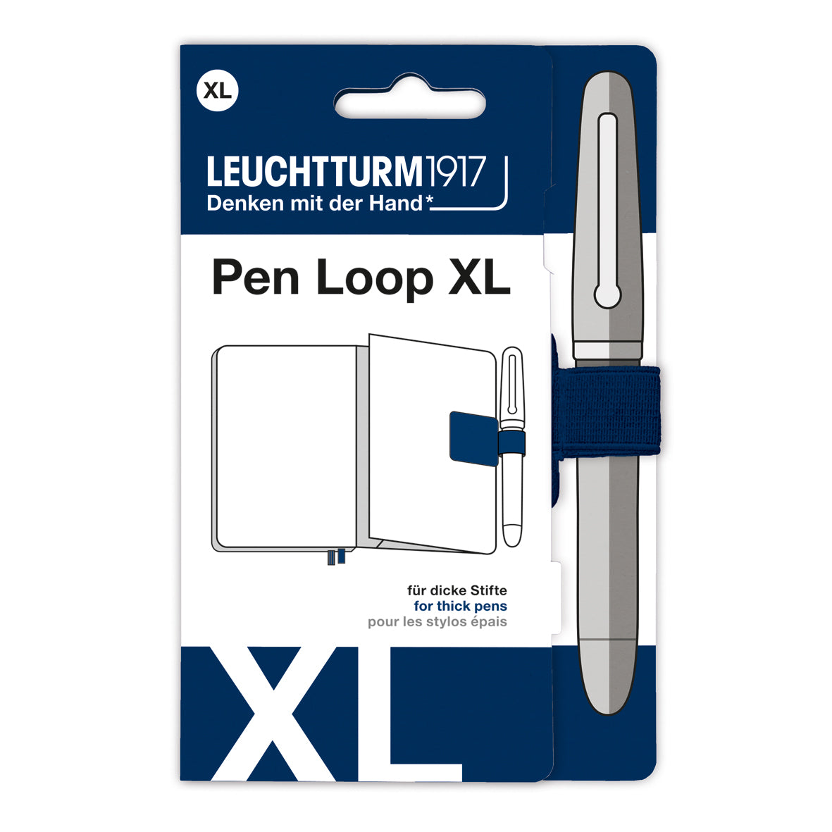 LEUCHTTURM1917 Pen Loop XL For Thick Pens | Penny Black | Joyful Stationery Every Day