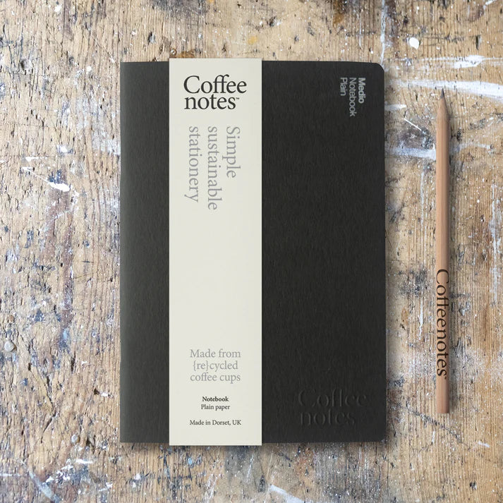 Coffeenotes Sustainable Recycled A5 Medio Notebook By Penny Black