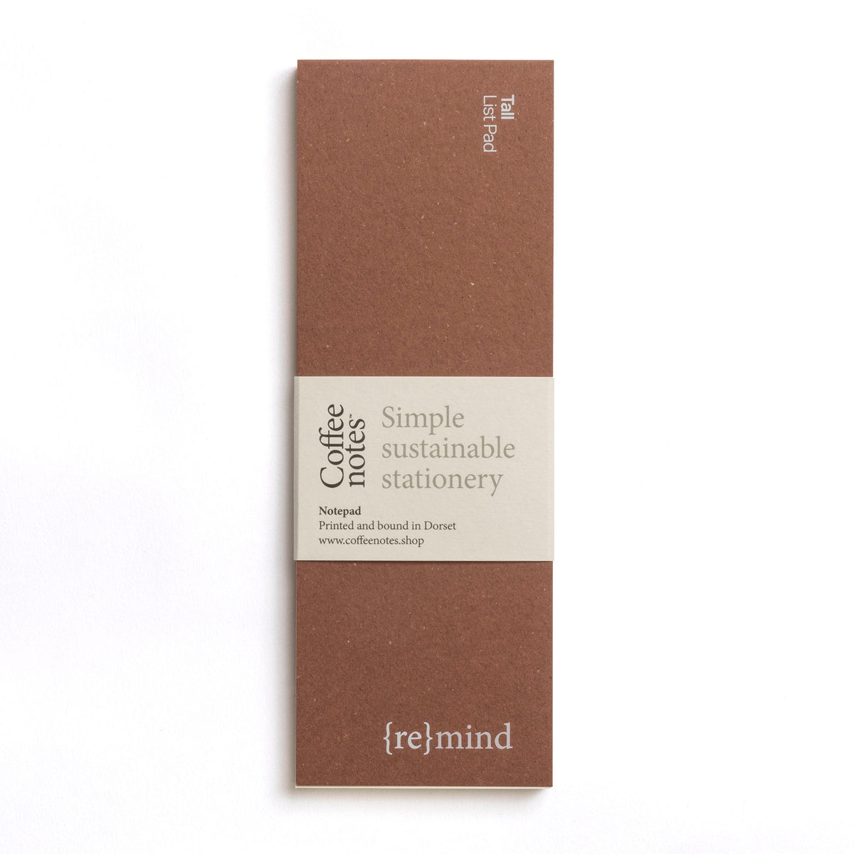 Coffeenotes Tall Sustainable Recycled List Pad By Penny Black