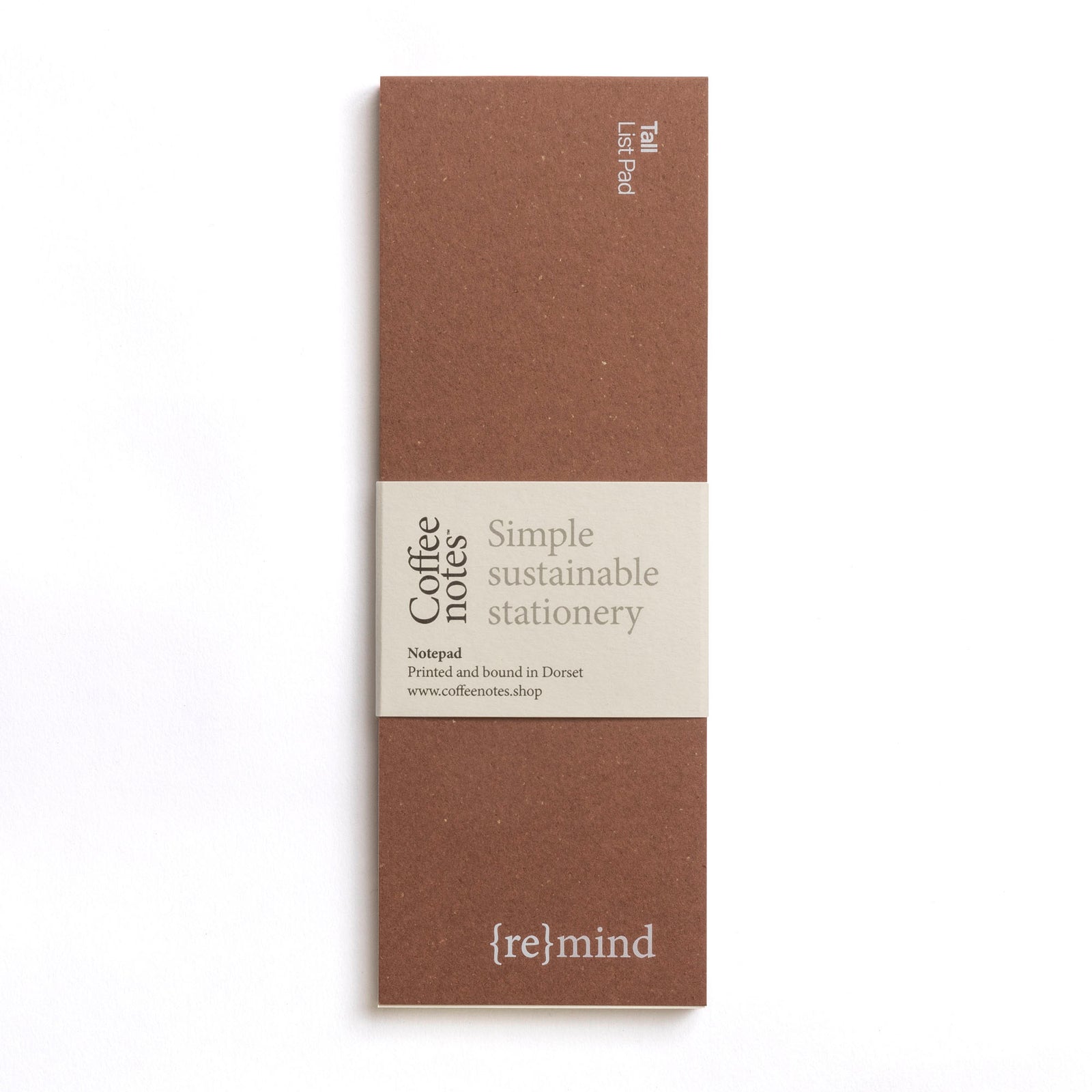 Coffeenotes Tall Sustainable Recycled List Pad By Penny Black