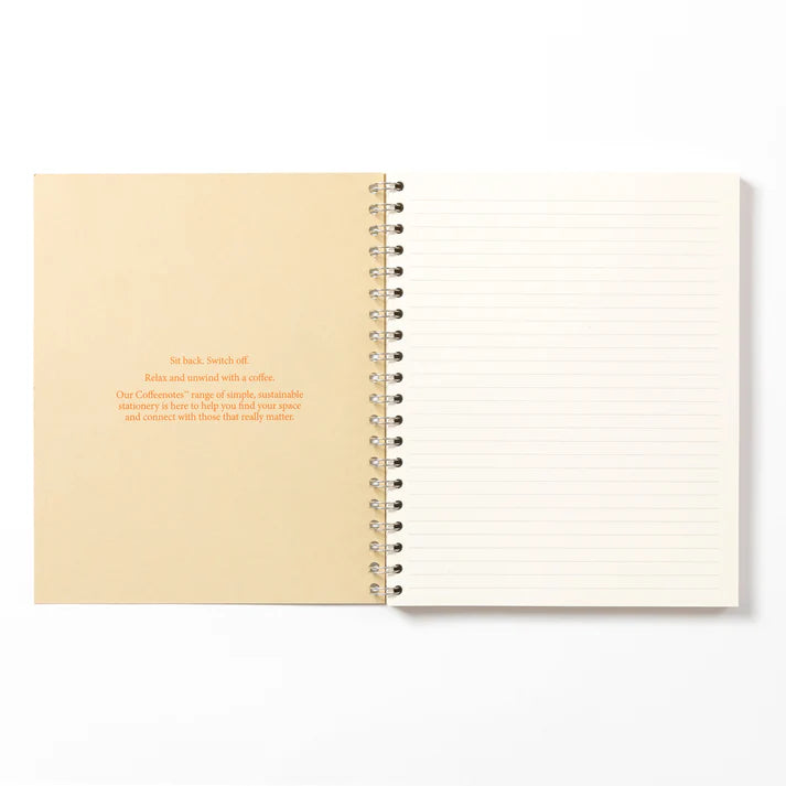 Coffeenotes Sustainable Recycled Medio A5 Wirebound Notebook By Penny Black